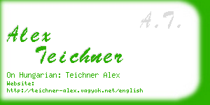 alex teichner business card